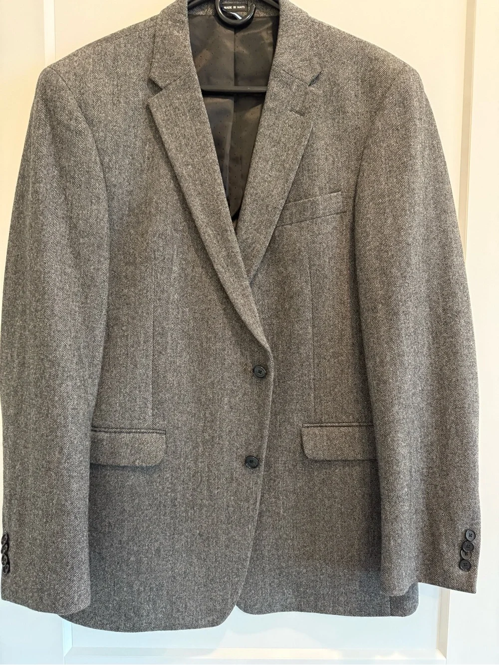 Tommy Hilfiger Classic Men's Gray Wool/Silk/Cashmere Blazer Size 42L